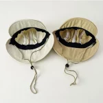 이중 챙이 있는 소년용 여름 모자, 아기 속건성 오리 부리 모자, 넥 스트랩 조절기가 있는 경량 태양 버킷 모자 - 이미지 2