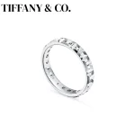티파니앤코 T 시리즈 트루 커플링 S925 스털링 실버 럭셔리 주얼리 속이 빈 디자인 발렌타인데이 반지 - 이미지 2