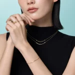 티파니 & 코. T-시리즈 반지 커플 럭셔리 오리지널 주얼리 S925 스털링 실버 다이아몬드 반지 웨딩 선물 - 이미지 5