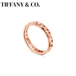 티파니앤코 T 시리즈 트루 커플링 S925 스털링 실버 럭셔리 주얼리 속이 빈 디자인 발렌타인데이 반지 - 이미지 3