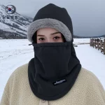 당일배송 겨울 야외 기모 후드 넥워머 모자 4종컬러 남녀공용 - 이미지 4