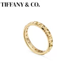 티파니앤코 T 시리즈 트루 커플링 S925 스털링 실버 럭셔리 주얼리 속이 빈 디자인 발렌타인데이 반지