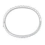 KNOBSPIN D VVS1 전체 4mm Moissanite Bangles GRA 인증 s925 스털링 슬라이버 도금 18k 여성용 팔찌 파티 선물 쥬얼리 - 이미지 3