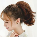 세븐 스트리트 퀸의 가발 클립, 포니테일 웨이브 롤, 내추럴 블랙, 32cm