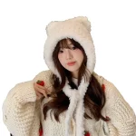 테디베어 귀달이 후드 모자 귀여운 털모자 겨울 뽀글이