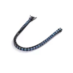 여성 남성용 TY 3-5MM 모이사나이트 팔찌 925 스털링 실버 체인 팔찌 D VVS1 고급 럭셔리 주얼리 랩 젬스톤 - 이미지 3