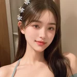 10개입 진주 미니 집게핀 여성 헤어 머리핀 반묶음 앞머리 옆머리 사이드핀 세트 - 이미지 2