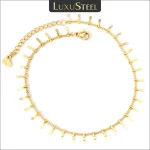 LUXUSTEEL 스테인레스 스틸 Anklets 여성용 팔찌 술 불가사리 매력 다리에 골드 컬러 링크 체인 패션 발 보석