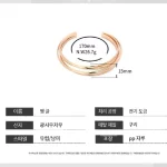 Grandmatic 베스트 셀러 패션 고급 언밸런스 링 여성 팔찌 심플 럭셔리 팔찌 브론즈 도금 코디얼 - 이미지 2