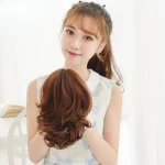 세븐 스트리트 퀸의 가발 클립, 포니테일 웨이브 롤, 내추럴 블랙, 32cm - 이미지 4