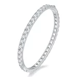 KNOBSPIN D VVS1 전체 4mm Moissanite Bangles GRA 인증 s925 스털링 슬라이버 도금 18k 여성용 팔찌 파티 선물 쥬얼리 - 이미지 6