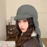 귀달이 여성용 겨울 모자 보온 군밤 패딩 트루퍼햇 방한 모자 스카프 장식 없음 다양한 색상과 사이즈로 선택 가능 - 이미지 4