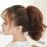 세븐 스트리트 퀸의 가발 클립, 포니테일 웨이브 롤, 내추럴 블랙, 32cm - 이미지 3