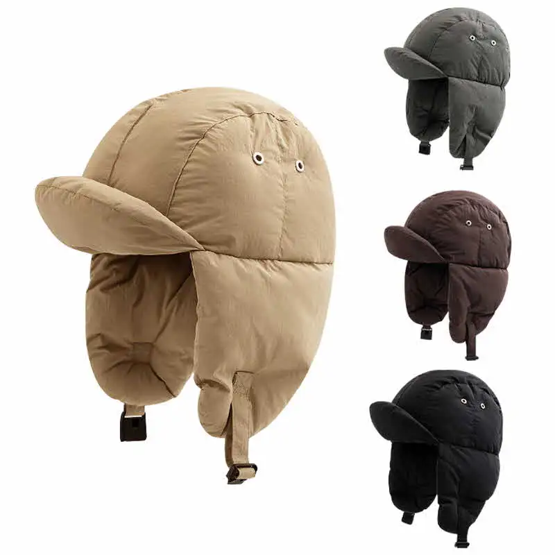 kf-Sff03755a36fa4434a2eefb167ac58c71E 귀달이 여성용 겨울 모자 보온 군밤 패딩 트루퍼햇 방한 모자 스카프 장식 없음 다양한 색상과 사이즈로 선택 가능 - 이미지 1