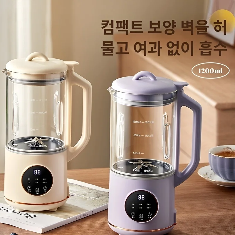 kf-S02672f267961471990517acc3981e1f5O 위스퍼 콰이어트 미니 블렌더 젠공 두유 메이커 전자동 콤팩트 다기능 - 이미지 1