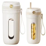 주방용 전기 휴대용 믹서기 충전식 전기 스무디 착즙기, 원 단추 온 오프 스무디 밀크쉐이크 메 - 이미지 2