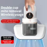 2025년형 지능형 진드기 제거기 듀얼 컵 진드기 제거기 3단계 진드기 제거 침대 부착형 가정용 진공청소기 - 이미지 3