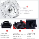 헤비 듀티 상업용 믹서기 고정식 믹서, 식품 가공기, 주방용 아이스 스무디, 고출력 착즙기 믹서기, BPA 프리, 2000W - 이미지 4