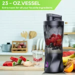 전기 휴대용 Juicer 신선한 과일 믹서 700ML 다기능 USB 충전식 쉐이크 스무디 블렌더 야외 혼합 컵 - 이미지 4